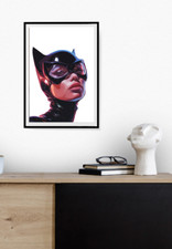 Listing image for A4 CAT WOMAN AI MUSIC FILM ART RETRO POSTER CULTURE PRINT