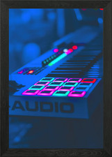 Listing image for Music Production Keyboard Framed Wall Art Poster Canvas Print Picture