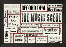 Listing image for The Music Scene Framed Wall Art Poster Canvas Print Picture