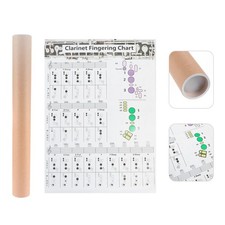 Listing image for Music Instruction Clarinet Note Chart Chord Poster Basic Fingering