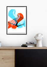 Listing image for A4 KINKY SHOES 3D COLOUR PLATFORM MUSIC FILM ART RETRO POSTER CULTURE PRINT