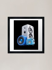 Listing image for Music speakers stack sound home aud Framed Wall Art Poster Canvas Print Picture