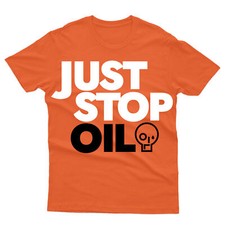 Listing image for Just Stop Oil Anti Environment Save Earth Activist Green Mens T-Shirt#VR