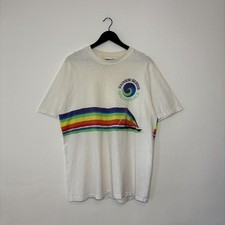 Listing image for Vintage Mens T Shirt White XL Greenpeace Rainbow Warrior 90s Activist Graphic