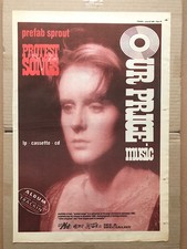 Listing image for PREFAB SPROUT PROTEST SONGS (A) POSTER SIZED original music press advert from 19